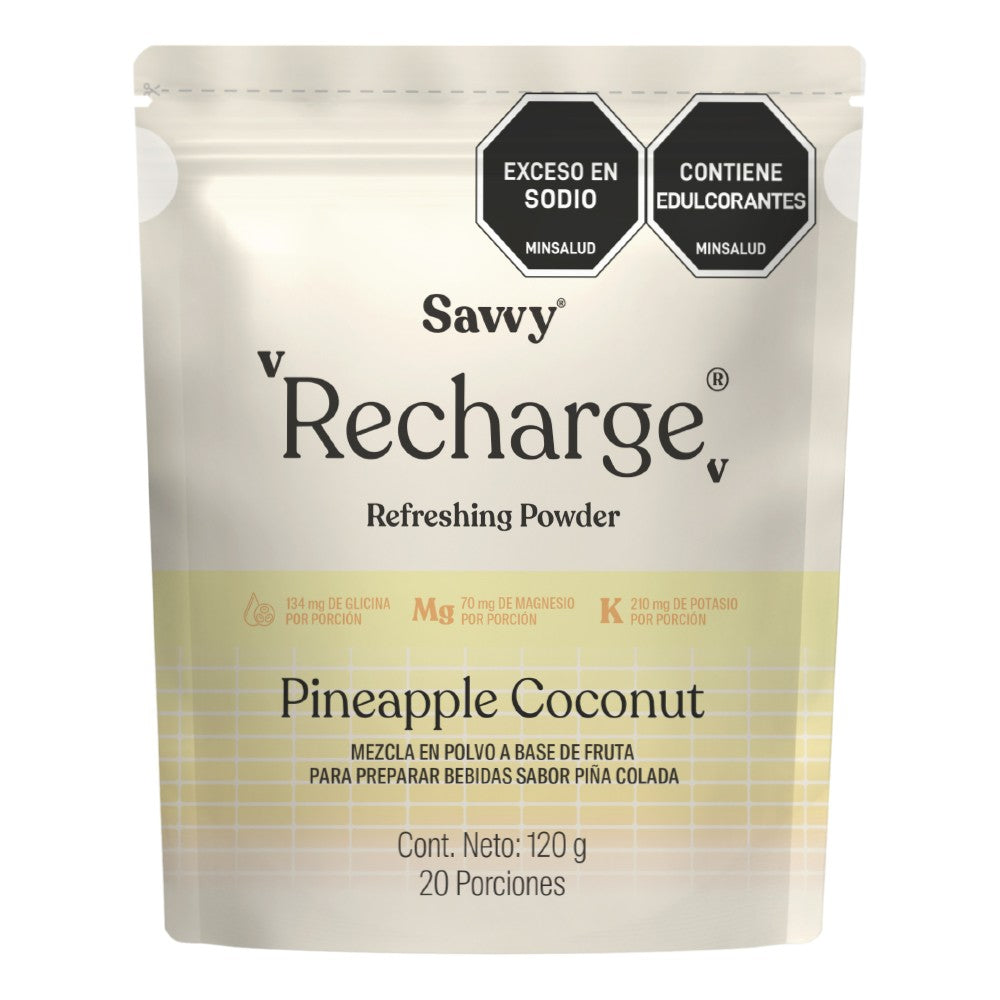 SAVVY RECHARGE PINEAPPLE COCONUT BOLSA 120 G