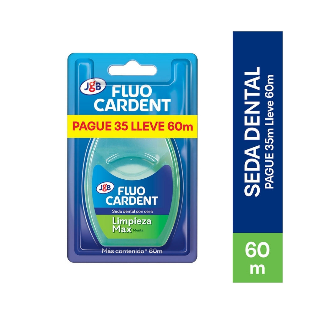 SEDA DENTAL FLUOCARDENT LIMPIEZA MAX MENTA PAGUE 35 LLEVE 60 M