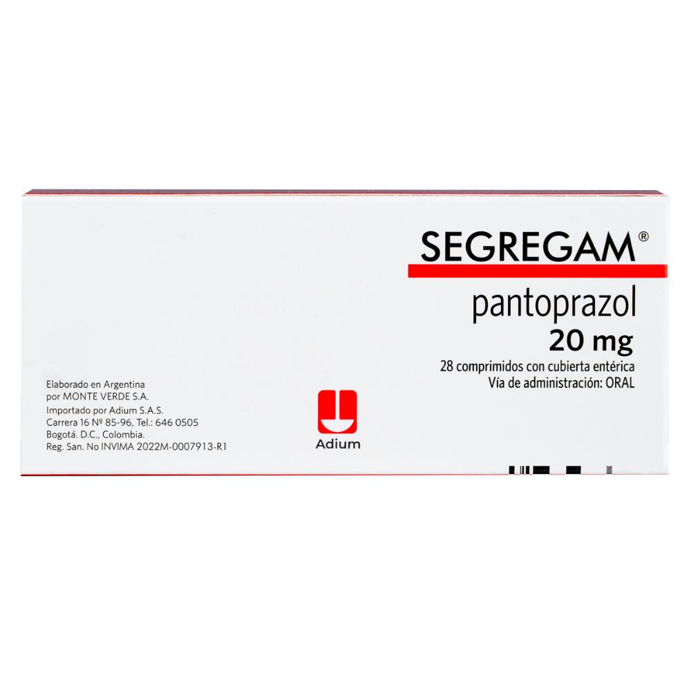 SEGREGAM COMPRIMIDOS 20 MG CAJA X 28 UNDS