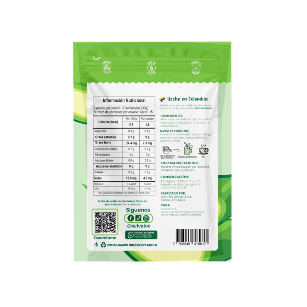 SELVALOE NATURAL BOLSA 454 G