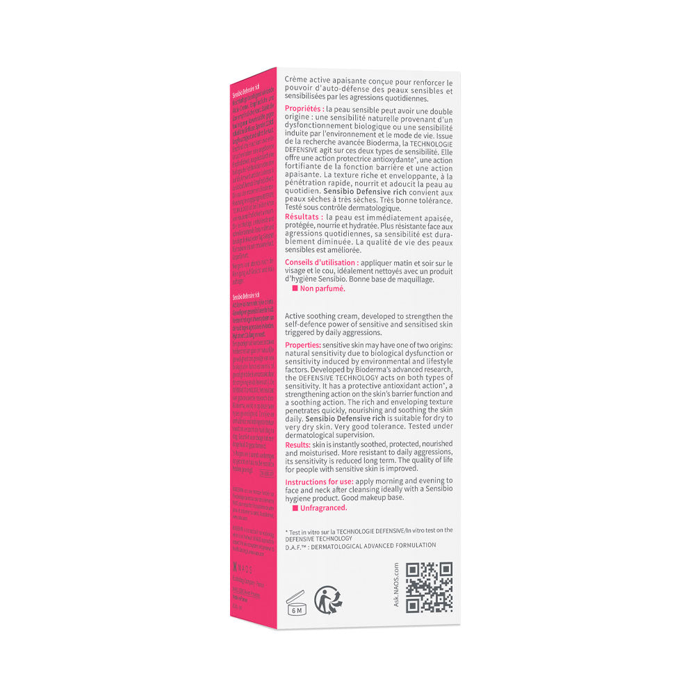 SENSIBIO DEFENSIVE RICH CREMA BIODERMA TUBO 40 ML