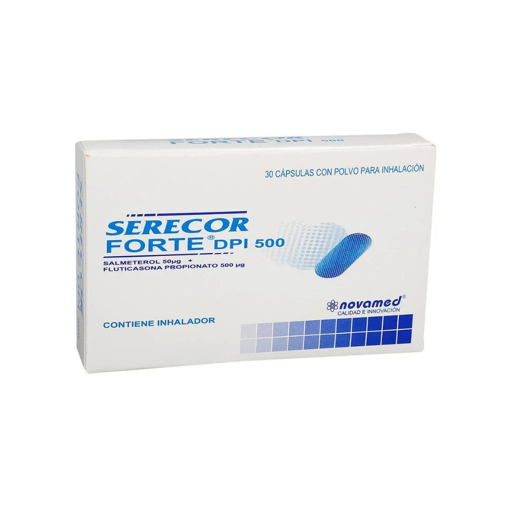 SERECOR FORTE DPI 500 (RG) INHALADOR+CAPSULAS INH. 50/500 MCG CAJA X 30 UNDS