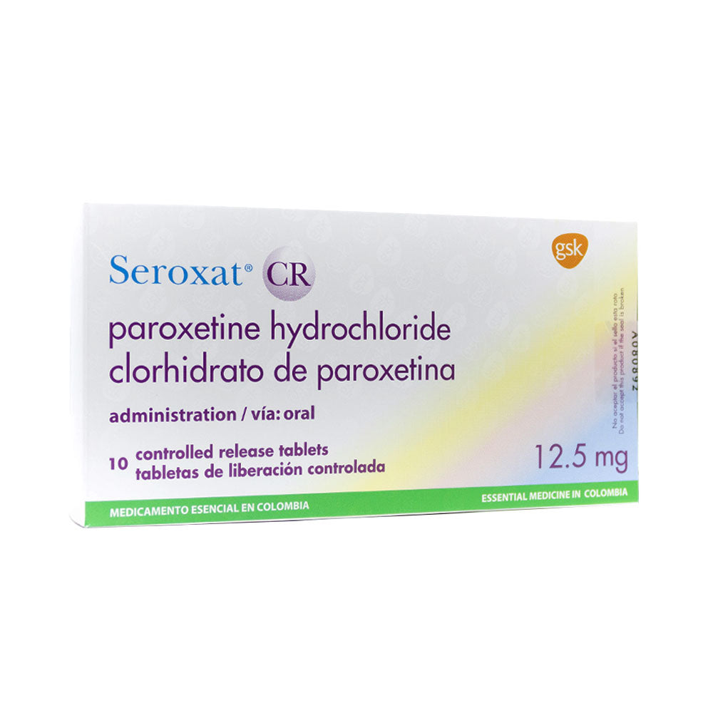SEROXAT CR TABLETAS 12.5MG CAJA X 10 UNDS