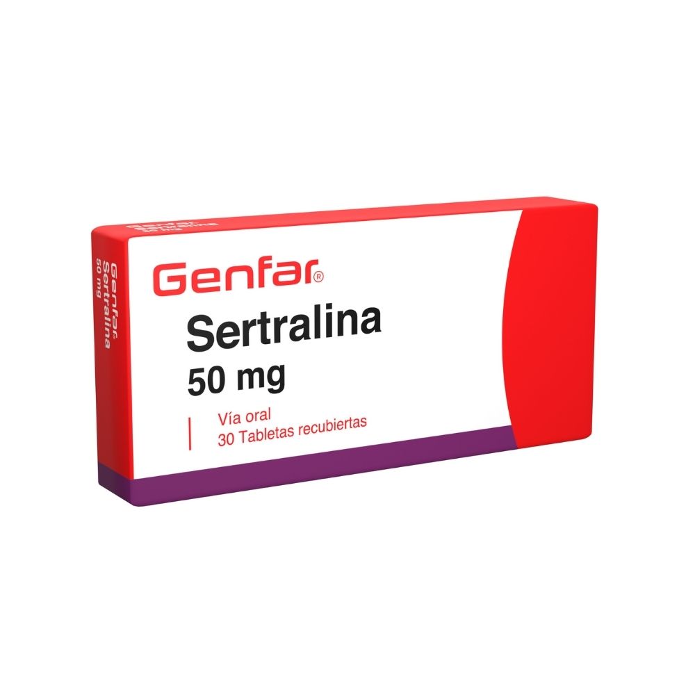 SERTRALINA TABLETAS 50 MG CAJA X 30 UNDS
