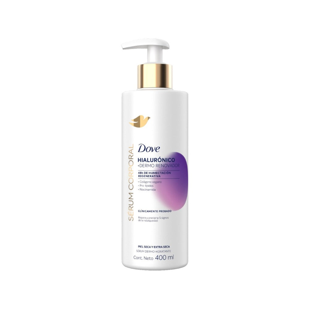SERUM CORPORAL DOVE HIALURÓNICO HUMECTANTE FRASCO 400 ML