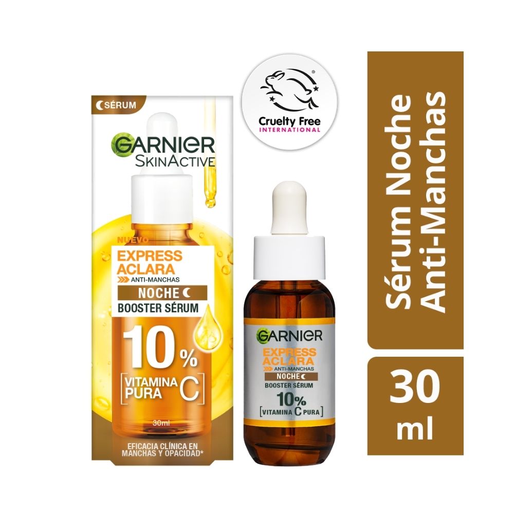 SERUM FACIAL GARNIER SERUM NOCHE VITAMINA C FRASCO GOTERO 30 ML