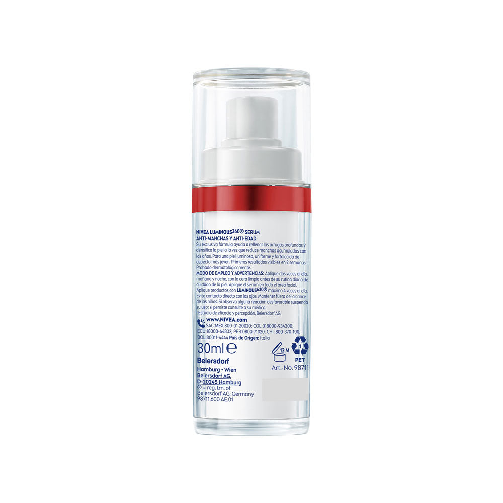 SERUM FACIAL NIVEA LUMINOUS 630 ANTIEDAD CAJA 30 ML