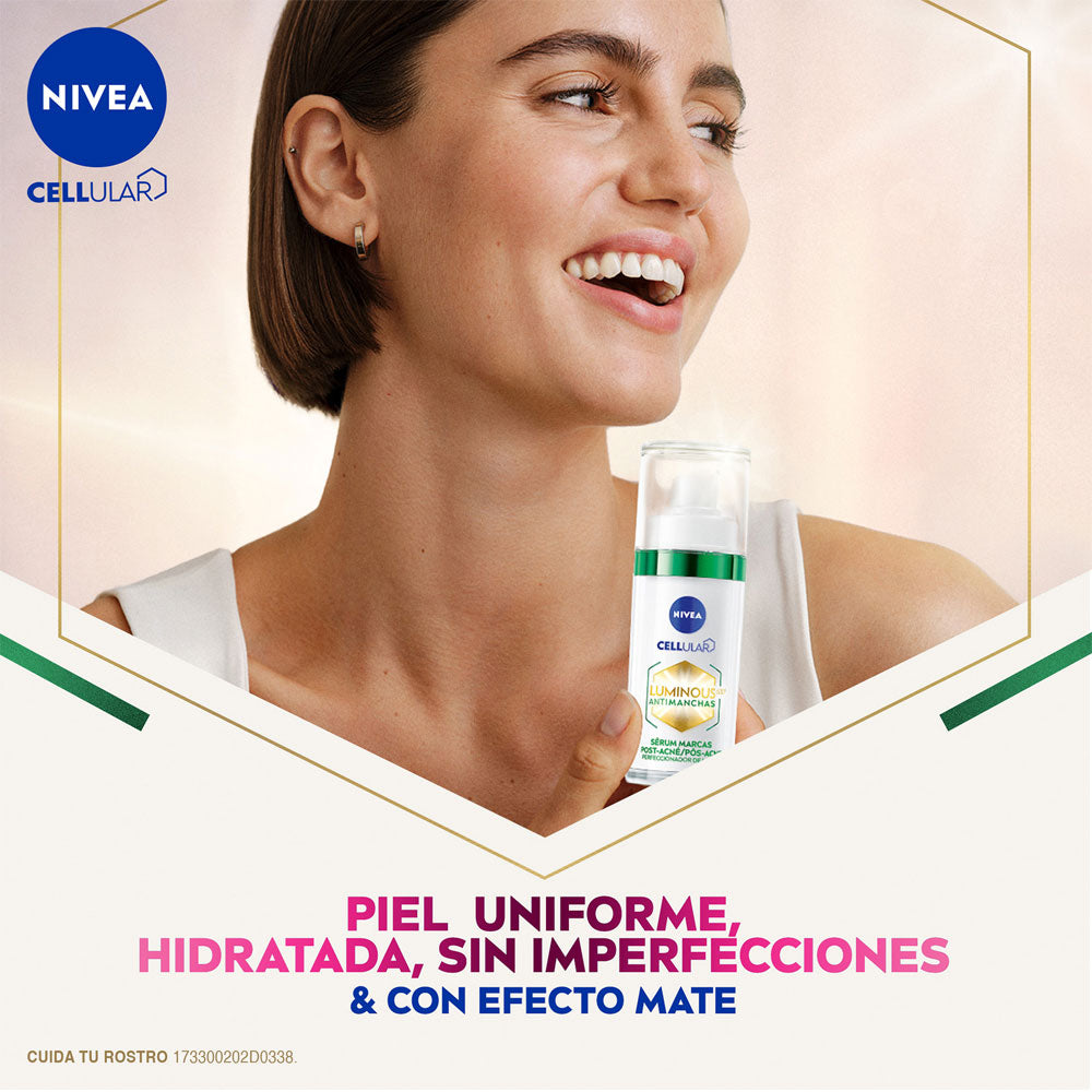 SERUM FACIAL NIVEA LUMINOUS 630 PIEL GRASA CAJA 30 ML