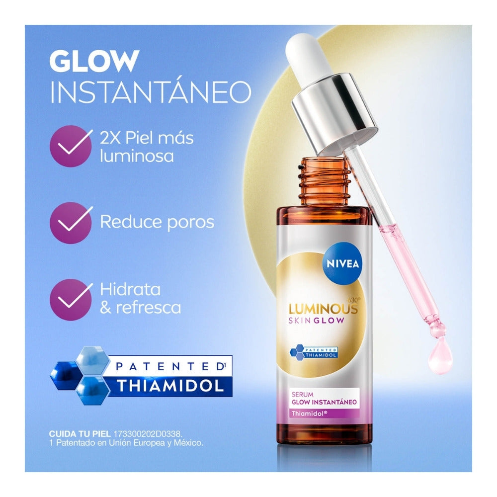 SERUM FACIAL NIVEA LUMINOUS GLOW INSTANTANEO CAJA 30 ML