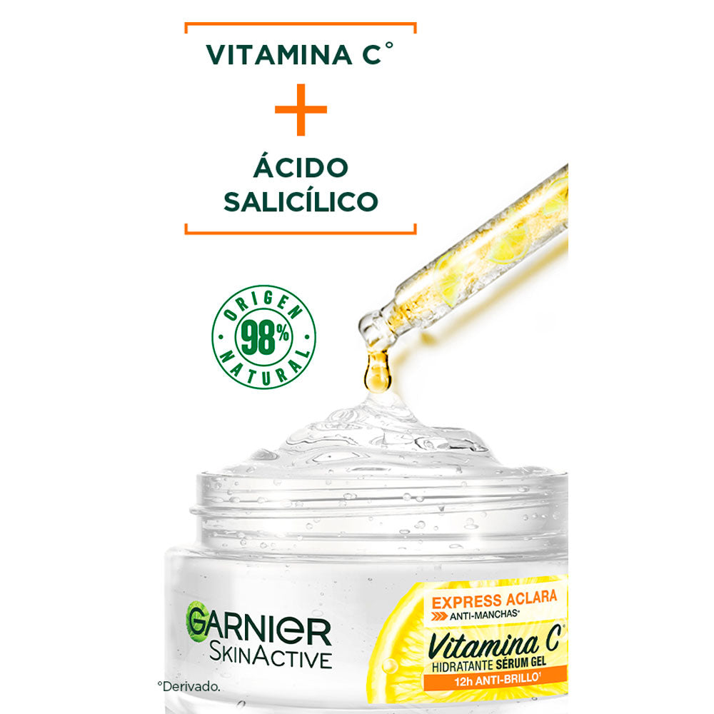 SERUM HIDRATANTE FACIAL VITAMINA C GARNIER FRASCO 50 ML