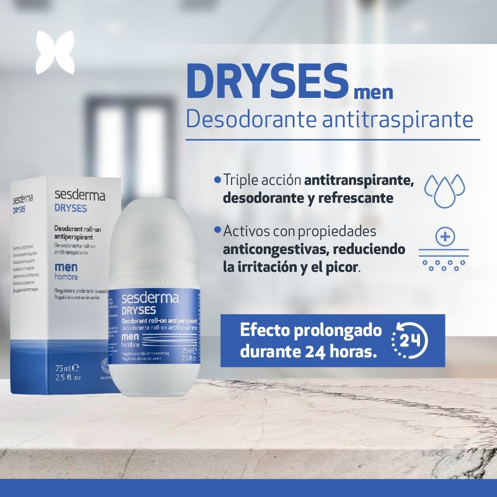SESDERMA DRYSES FOR MEN DESODORANTE ROLL ON 75 ML