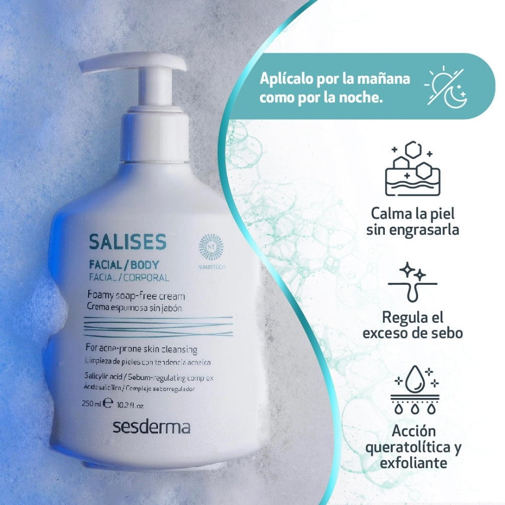 SESDERMA ESPUMOSA SALISES CREMA FRASCO 250 ML