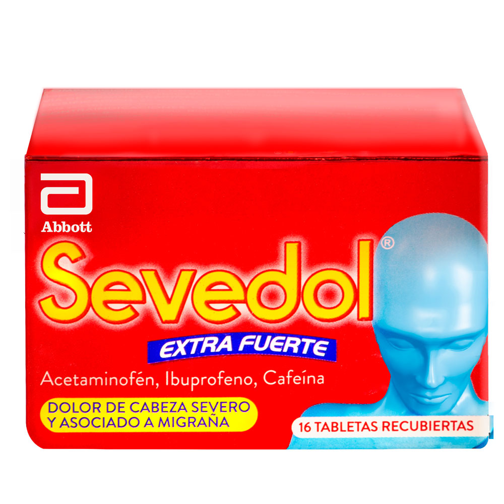 SEVEDOL EXTRA FUERTE TABLETAS CAJA X 16 UNDS