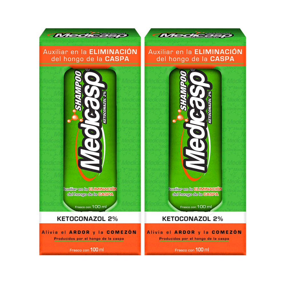 SHAMPOO ANTICASPA MEDICASP OFERTA CAJA X 2 UNDS