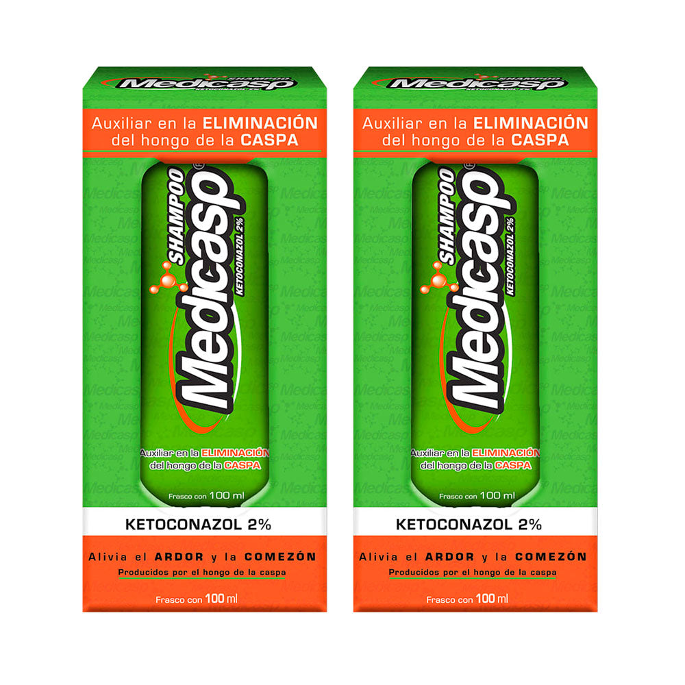 SHAMPOO ANTICASPA MEDICASP OFERTA CAJA X 2 UNDS