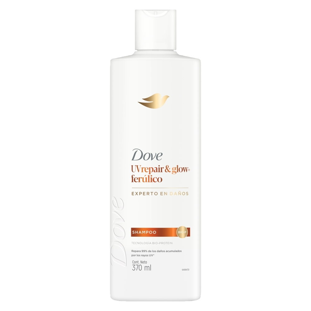 SHAMPOO DOVE UV REPAIR & GLOW FRASCO 370 ML