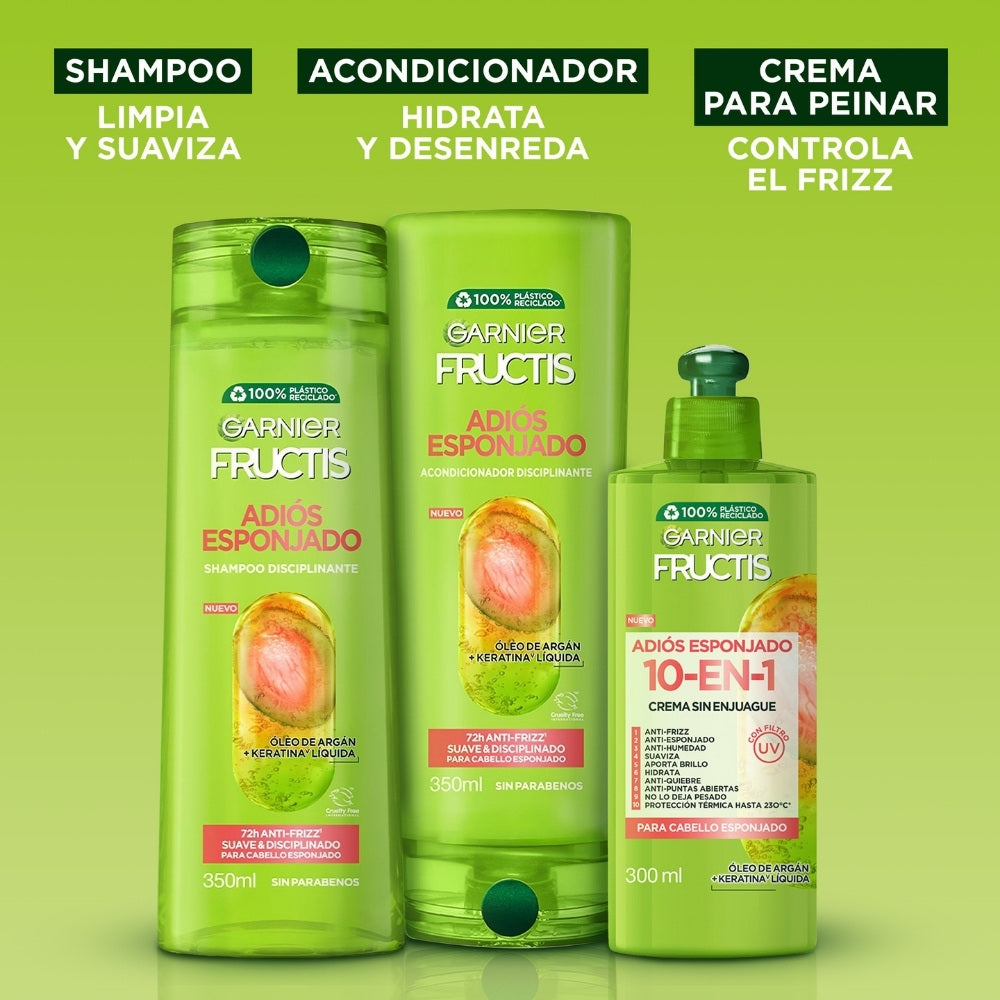 SHAMPOO FRUCTIS ADIOS ESPONJADO FRASCO 350 ML