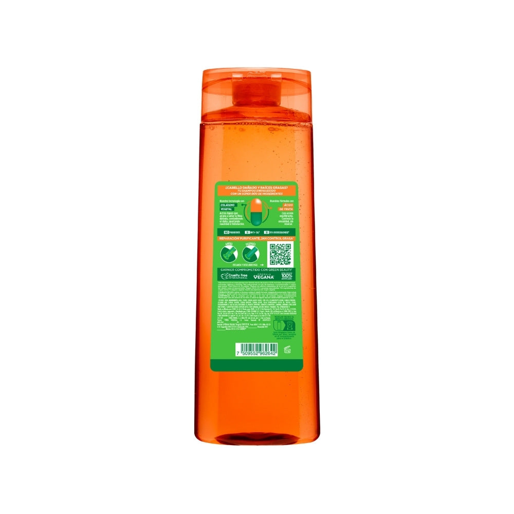 SHAMPOO FRUCTIS BORRADOR DE DAÑO CONTROL GRASA FRASCO 350 ML