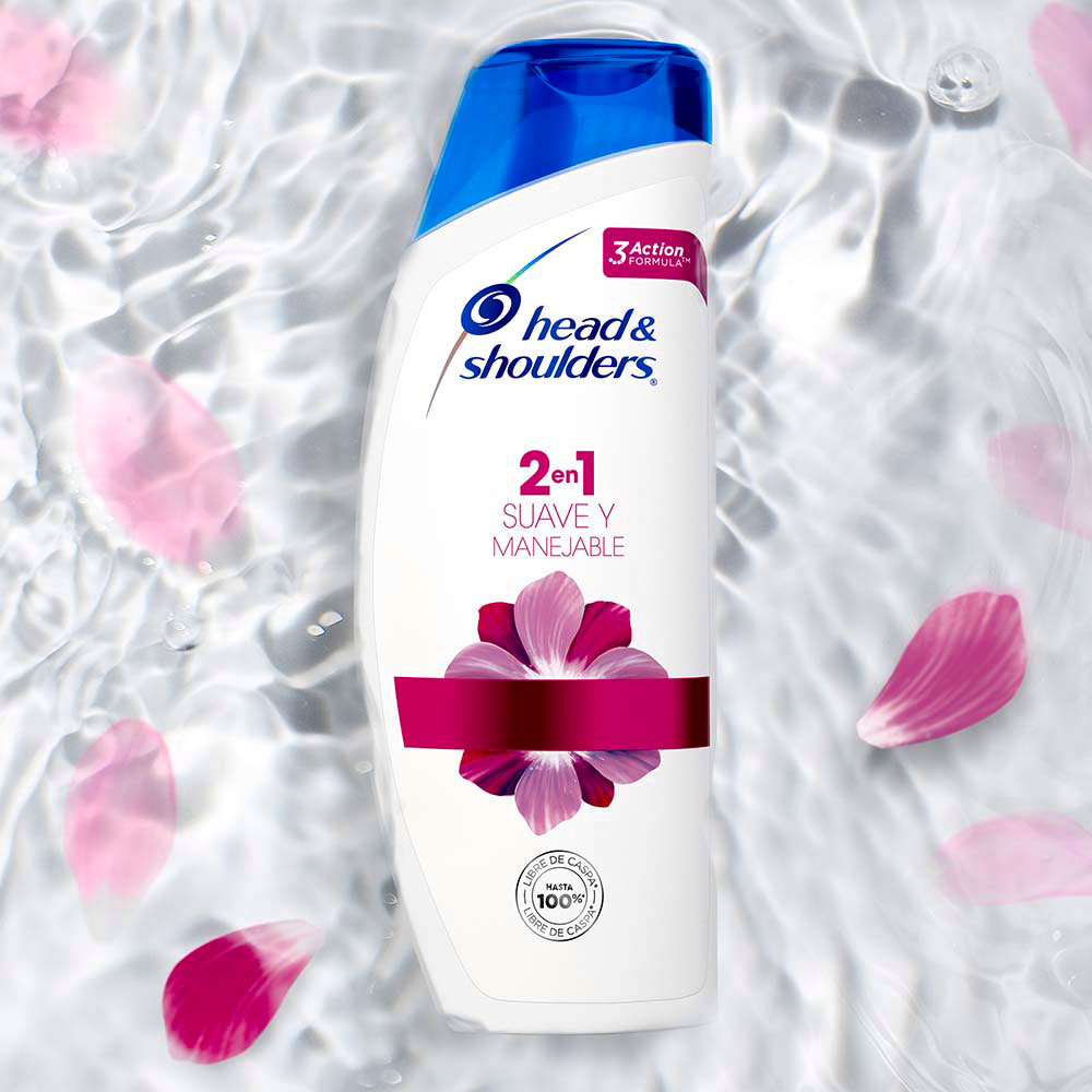 SHAMPOO HYS 2EN1 SUAVE Y MANEJABLE FRASCO 375 ML+180 ML