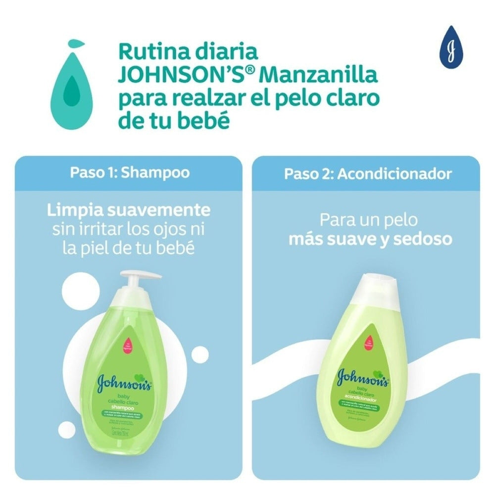SHAMPOO JOHNSONS CABELLO CLARO FRASCO 750 ML