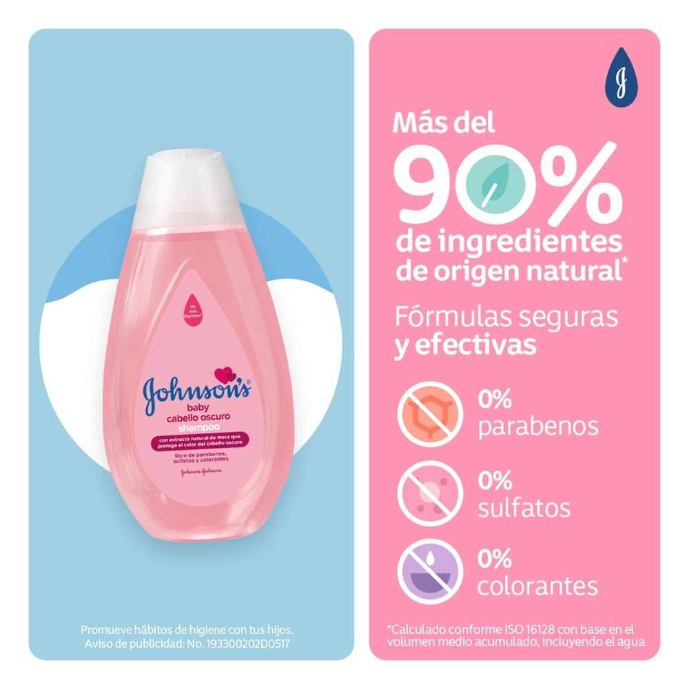 SHAMPOO JOHNSONS CABELLO OSCURO FRASCO 400 ML