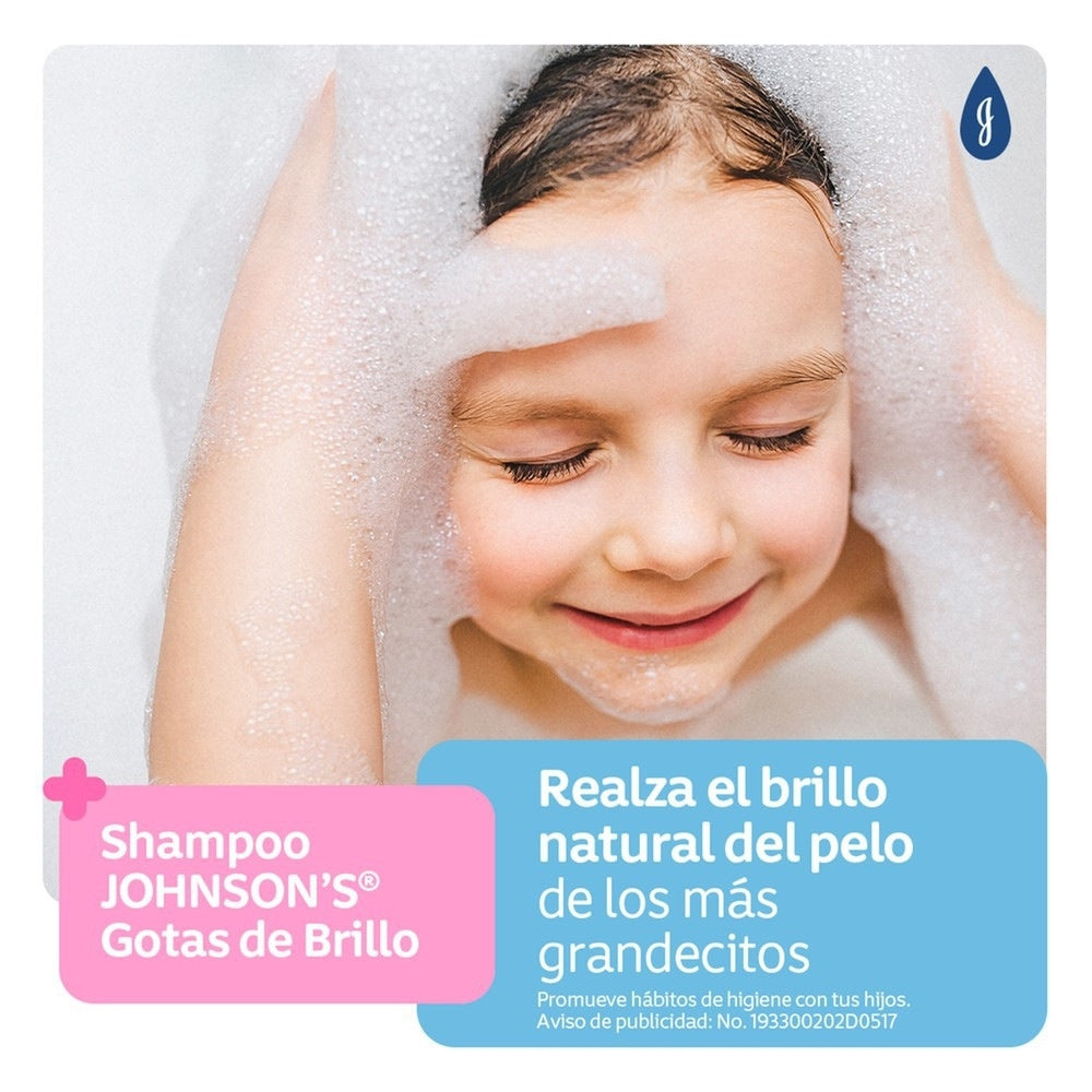 SHAMPOO JOHNSONS GOTAS BRILLO FRASCO 200 ML