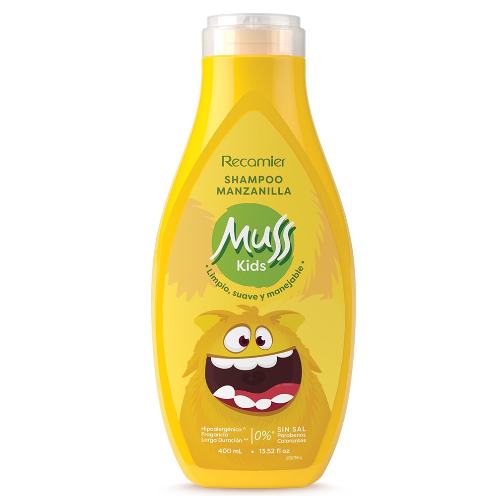 SHAMPOO MUSS KIDS MANZANILLA FRASCO 400 ML