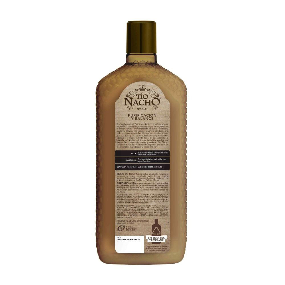 SHAMPOO TIO NACHO CELULAS MADRE PURIFI FRASCO 415 ML