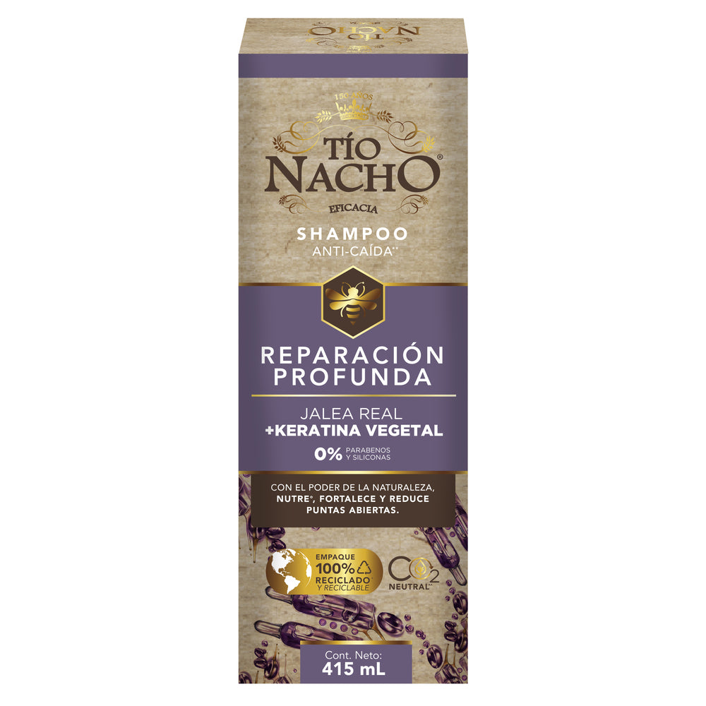 SHAMPOO TIO NACHO KERATINA VEGETAL FRASCO 415 ML