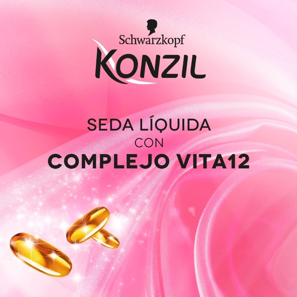 SHAMPOO+ACONDICIONADOR KONZIL SEDA LIQUIDA FRASCO 340 ML