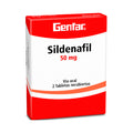 SILDENAFIL GENFAR TABLETAS 50 MG CAJA X 2 UNDS
