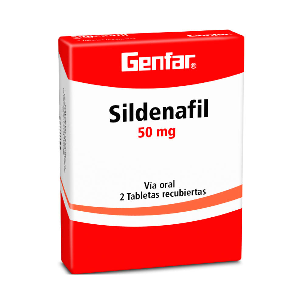SILDENAFIL GENFAR TABLETAS 50 MG CAJA X 2 UNDS