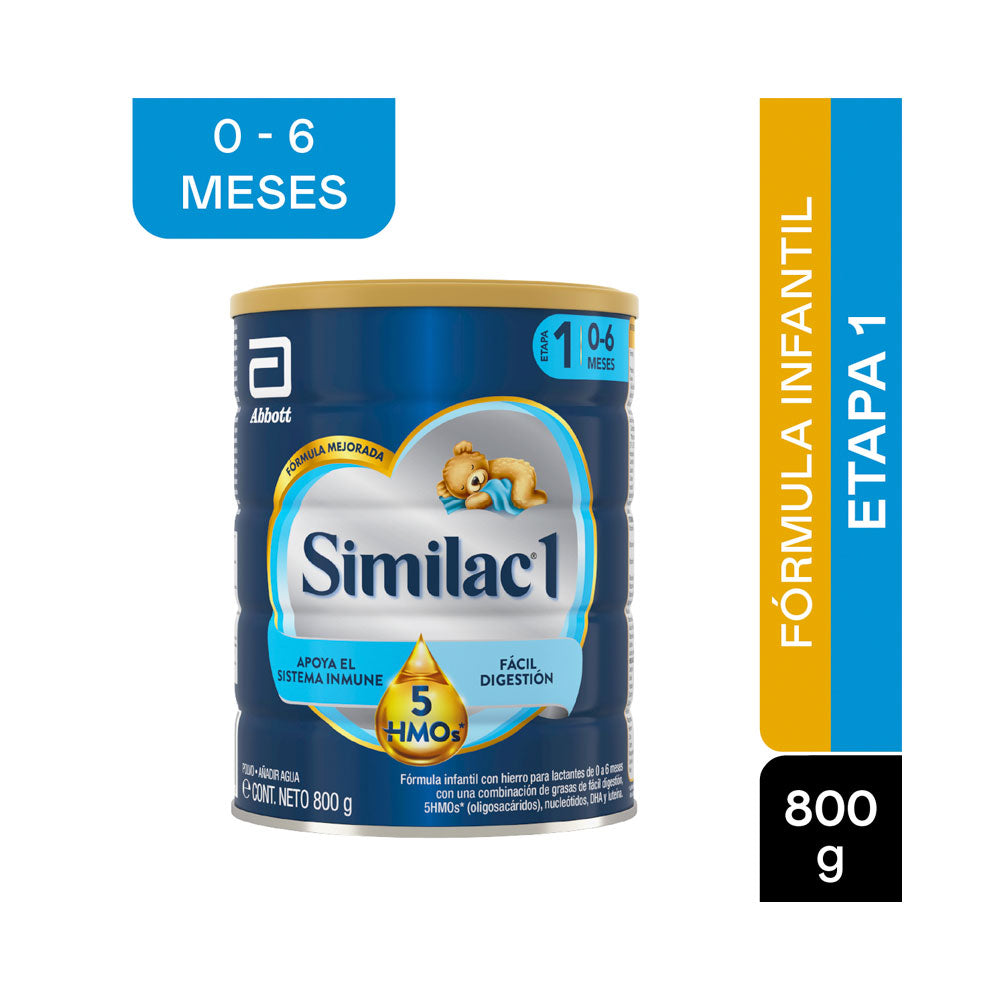 SIMILAC ETAPA 1  5HMOS LECHE POTE 800 G