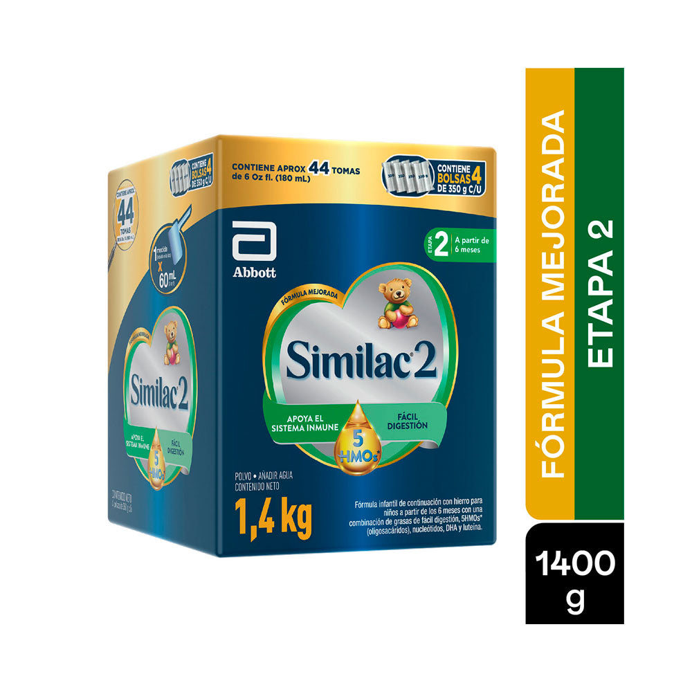 SIMILAC ETAPA 2 5HMOS LECHE CAJA 1400 G