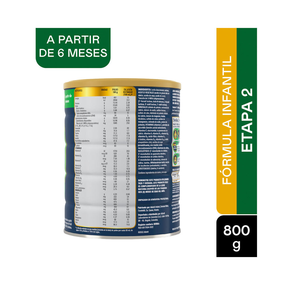 SIMILAC ETAPA 2 5HMOS POLVO POTE 800 G