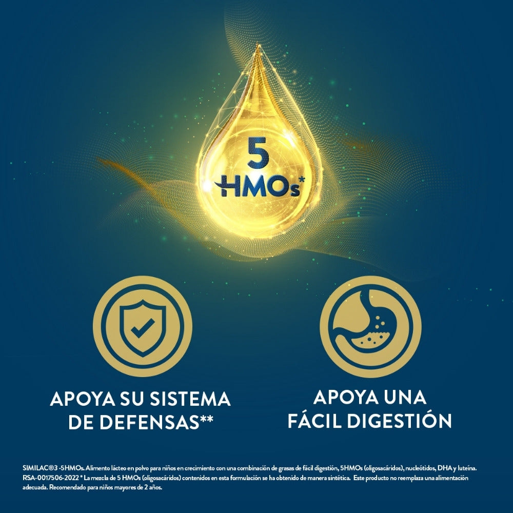 SIMILAC ETAPA 3 5HMOS POLVO LATA 1800 G