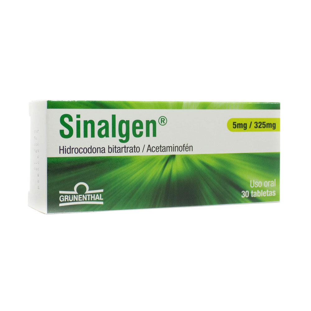 SINALGEN TABLETAS 5MG/325MG CAJA X 30 UNDS