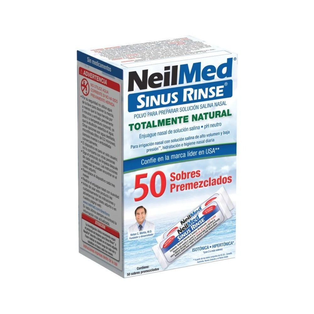 SINUS RINSE REFILLS ADULTO POLVO 0.9% CAJA X 50 SOBRES