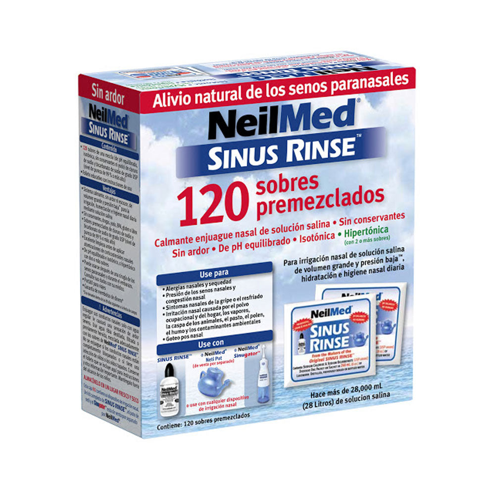 SINUS RINSE REFILLS ADULTO SOBRES 0.09 CAJA X 120 UNDS