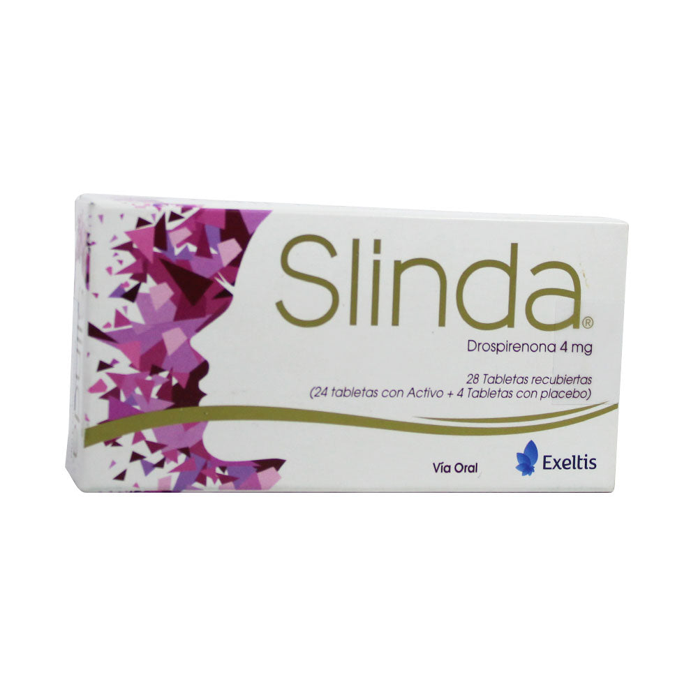 SLINDA (RG) TABLETAS 4 MG CAJA X 28 UNDS