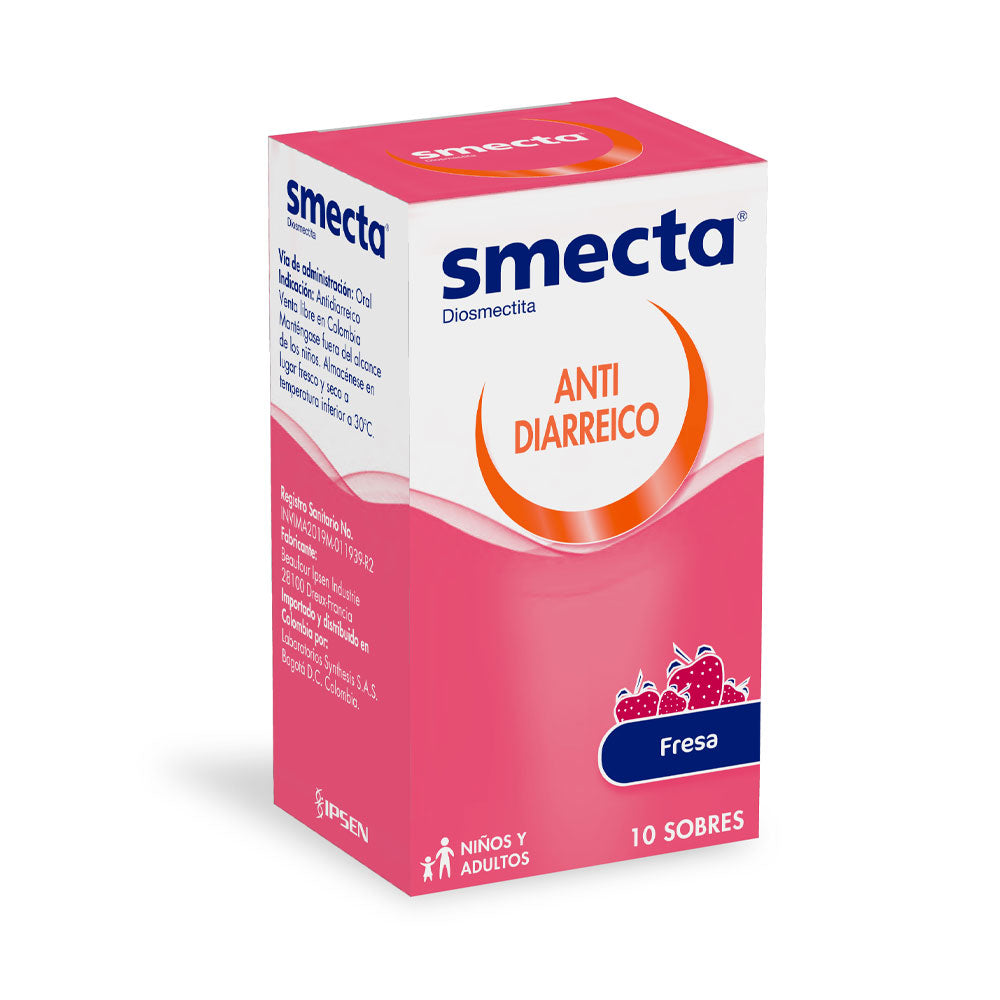 SMECTA POLVO PARA RECONSTITUIR FRESA CAJA X 10 SOBRES