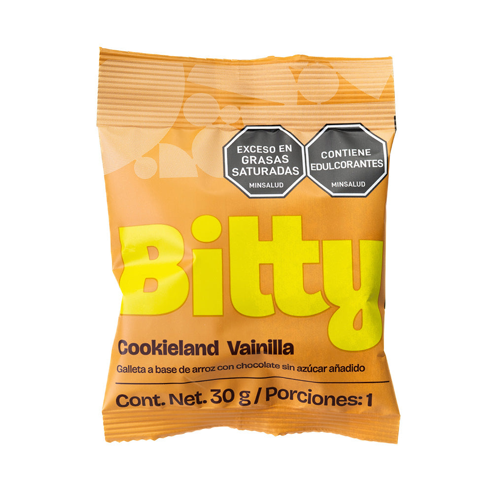 SNACK BITTY COOKIELAND VAINILLA BOLSA 30 G