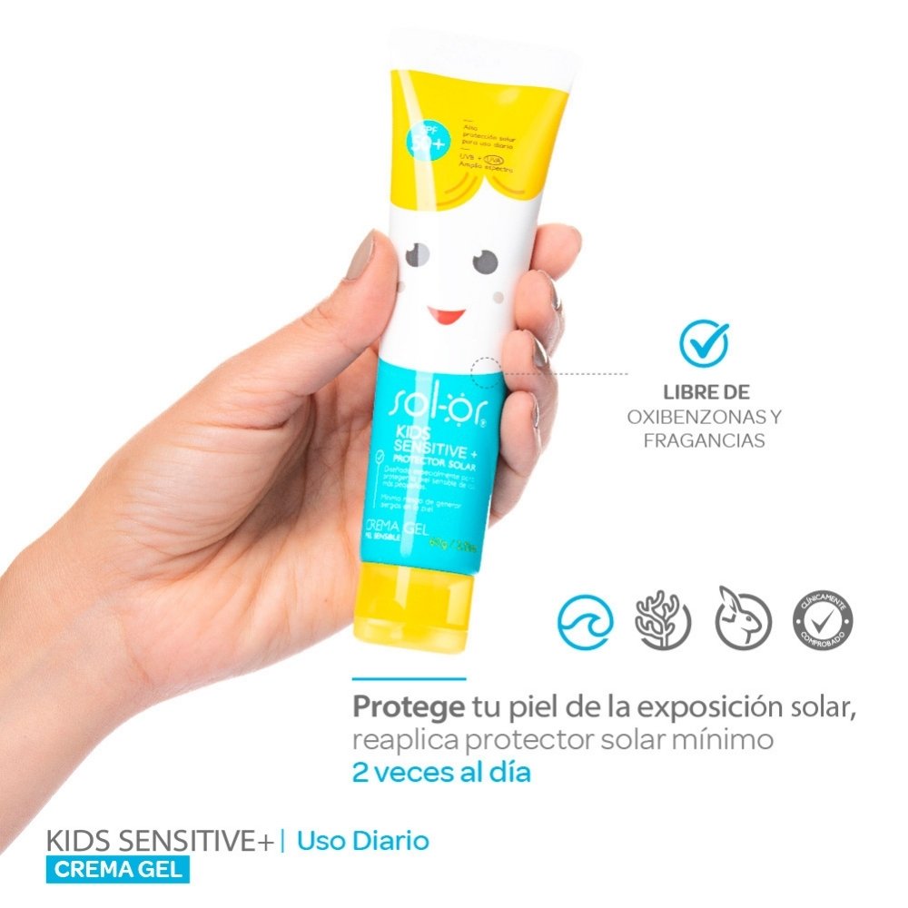 SOLOR KIDS SENSITIVE PROTECTOR SOLAR SPF 50 CAJA 60 G