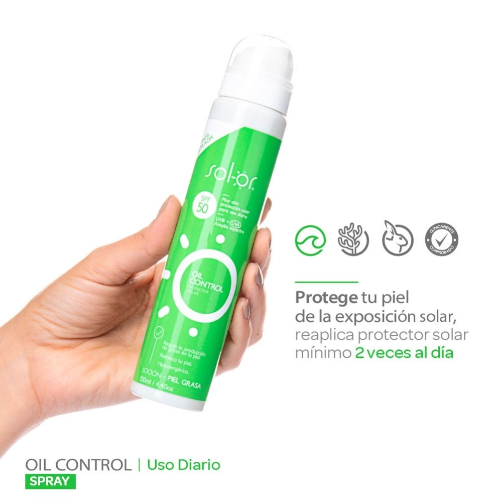 SOLOR OIL CONTROL LOCION PROTECTOR SOLAR SPF 50 CAJA 130 ML