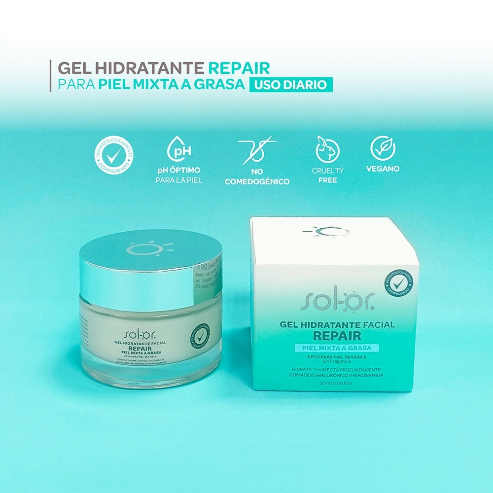 SOLOR REPAIR GEL HIDRATANTE FRASCO 50 ML