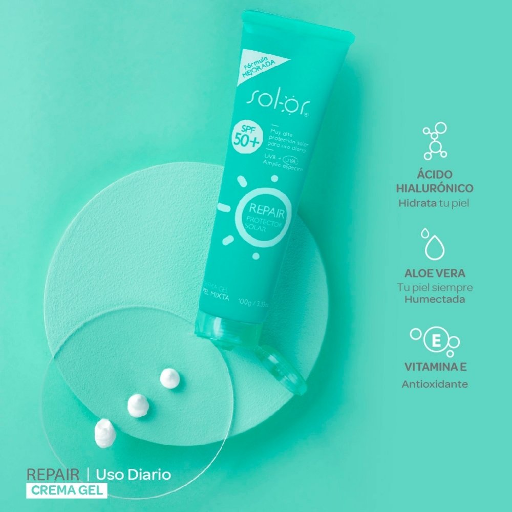 SOLOR REPAIR PROTECTOR SOLAR SPF 50+ TUBO 100 G