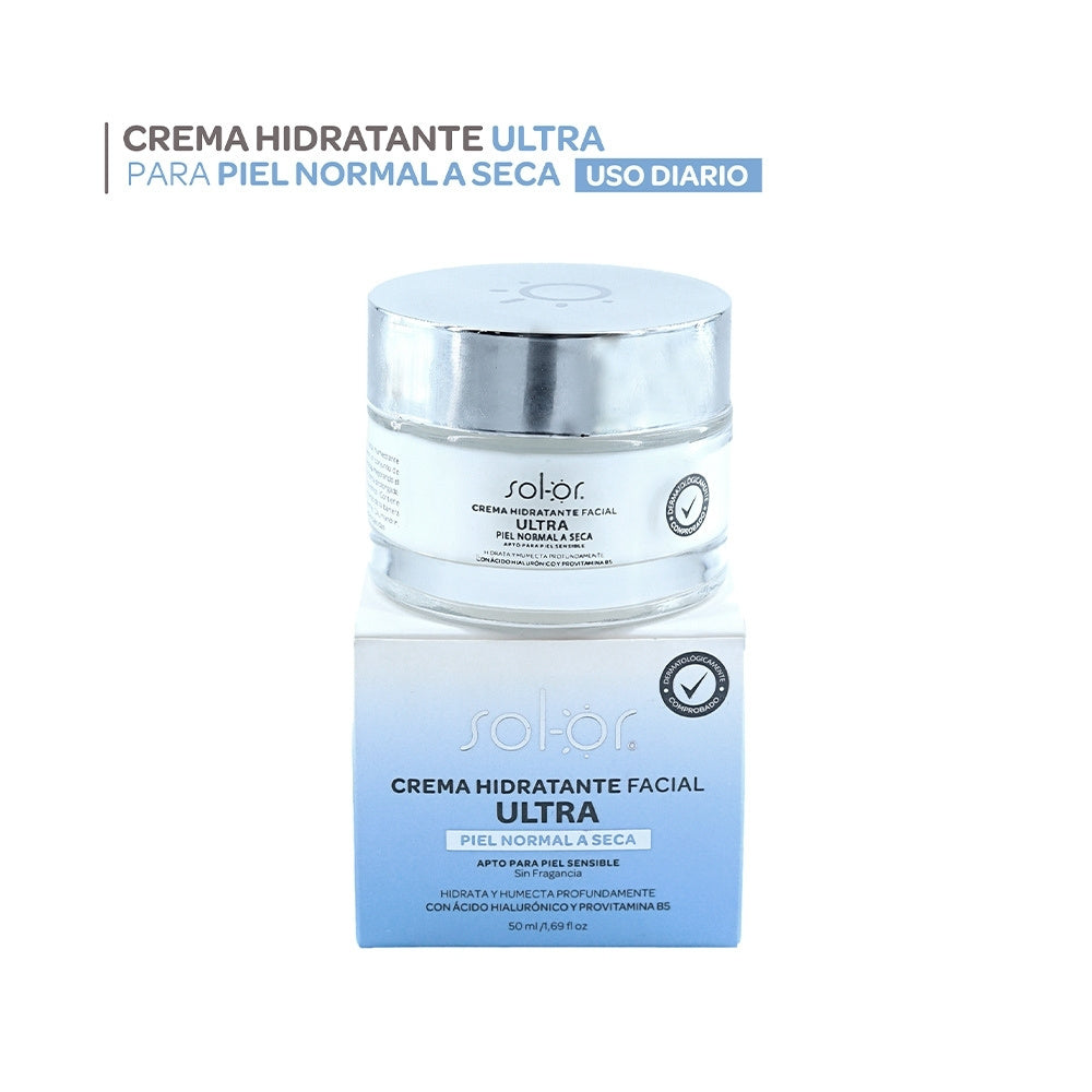 SOLOR ULTRA CREMA HIDRATANTE FRASCO 50 ML