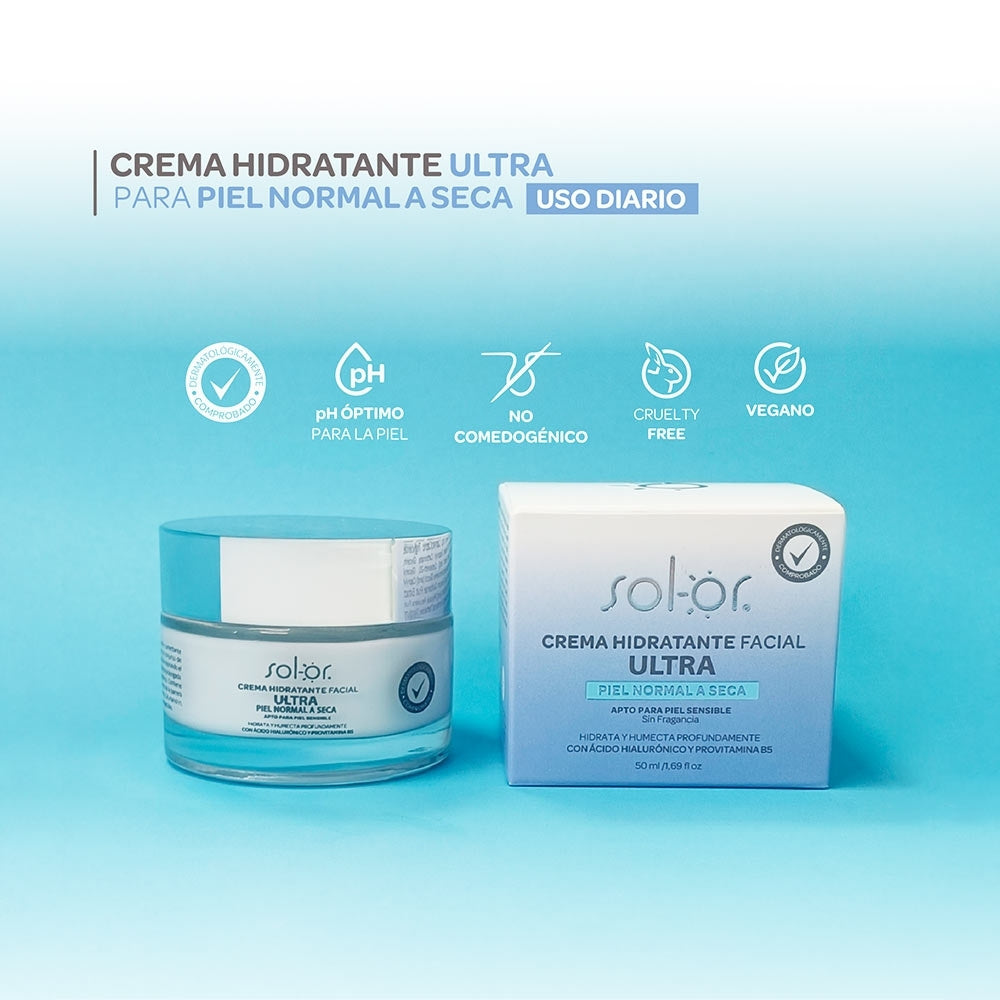 SOLOR ULTRA CREMA HIDRATANTE FRASCO 50 ML