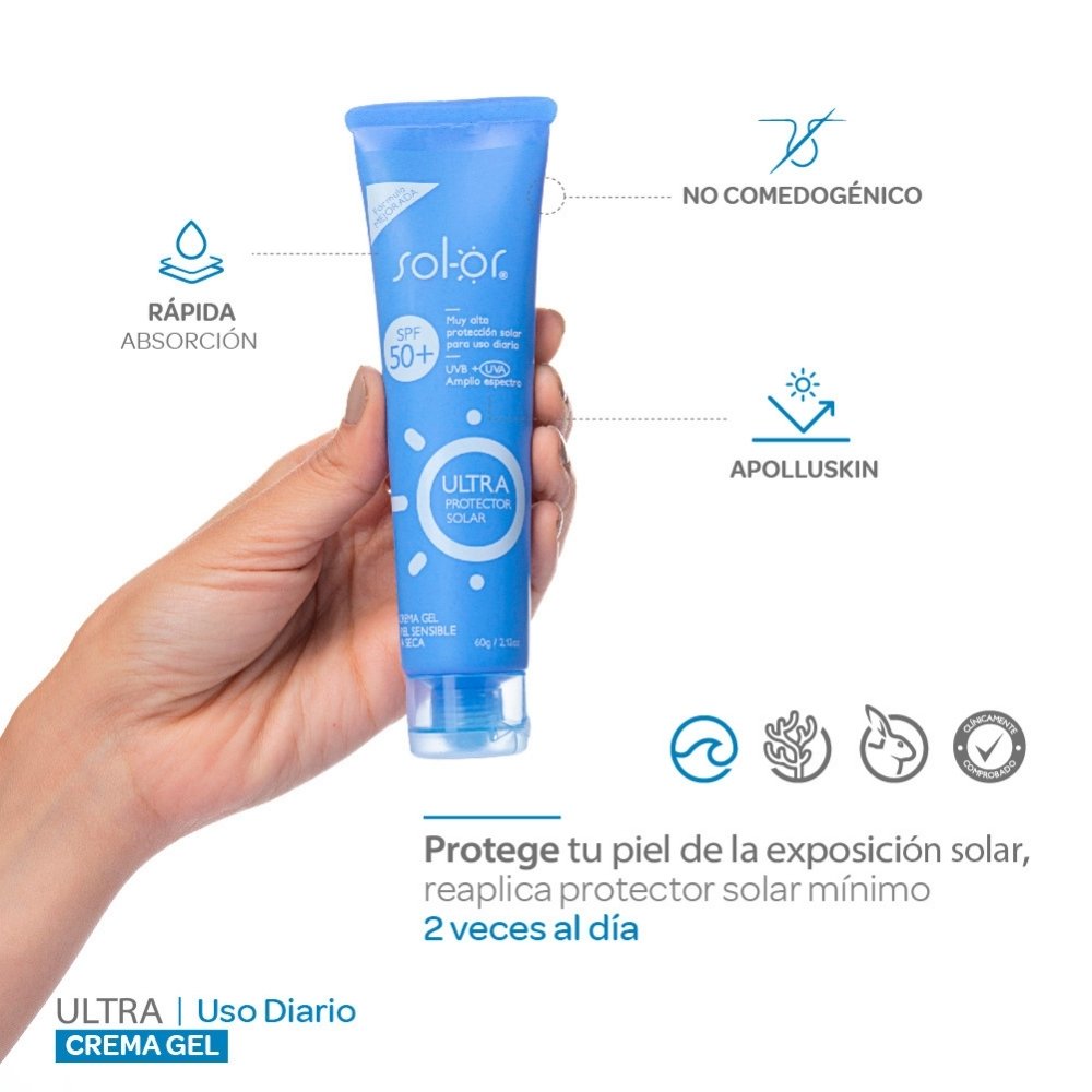SOLOR ULTRA LUMINATE NORM/SEC SPF 50 CAJA 60 G