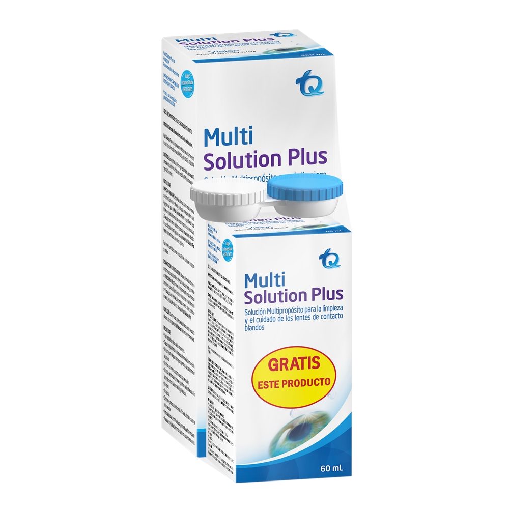 SOLUCION MULTI SOLUTION PLUS 360+60ML+ EST PORTALENTES PREPACK X 1 UND